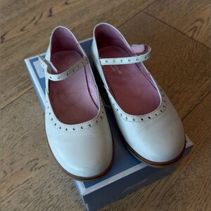 Jacadi Cream Kids Mary Jane Shoes